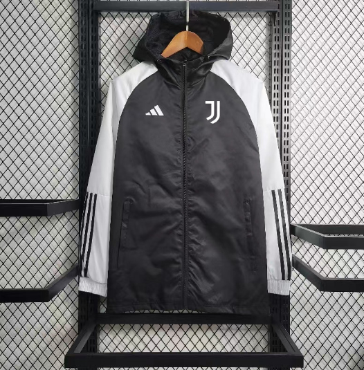 23/24 Juventus Black white sleeve  windbreaker