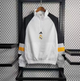 23/24 Real Madrid White pullover windbreaker