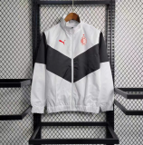 23/24 AC Milan Windbreaker  black and white