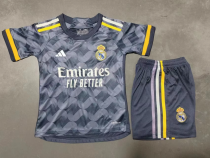 23/24  Real Madrid away kids Soccer jersey