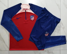 23/24 Atletico Madrid Half pull up long sleeves training suit red Soccer Jersey