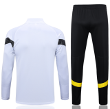 23/24 Dortmund Half pull up long sleeves training suit white Soccer Jersey