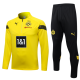 23/24 Dortmund Half pull up long sleeves training suit yellow Soccer Jersey