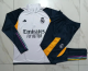 23/24 Real Madrid Half pull up long sleeves Training suit white Soccer jersey