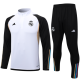 23/24 Real Madrid Half pull up long sleeves Training suit white Soccer jersey