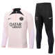 23/24  PSG Half pull up long sleeves training suit pink Soccer Jersey