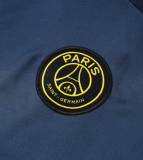 23/24  PSG Half pull up long sleeves training suit sapphire blue Soccer Jersey