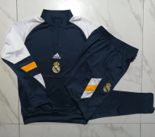 23/24 Real Madrid Half pull up long sleeves Training suit sapphire blue Soccer jersey