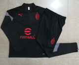 23/24 AC Milan Half pull up long sleeves training suit black Soccer Jersey