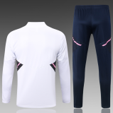 23/24  Arsenal Half pull up long sleeves Training suit white Soccer Jersey