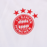 23/24 Bayern Munich Half pull up long sleeves Training suit  white Soccer Jersey