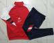 23/24  Arsenal Half pull up long sleeves Training suit red Soccer Jersey