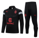 23/24 AC Milan Half pull up long sleeves training suit black Soccer Jersey