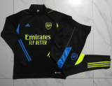 23/24  Arsenal Half pull up long sleeves Training suit black Soccer Jersey