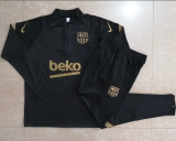 23/24  Barcelona Half pull up long sleeves training suit black Soccer Jersey