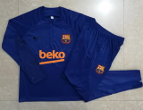 23/24  Barcelona Half pull up long sleeves training suit pandan Soccer Jersey