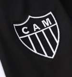23-24  Mineiro Atlético Half pull up long sleeves Training suit black Soccer Jersey