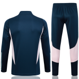 23-24 Ajax Half pull up long sleeves training suit sapphire blue Soccer Jersey