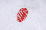 23/24 AC Milan Half pull up long sleeves training suit White (inkjet) Soccer Jersey