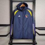 23/24 Sao Paulo windbreaker dark blue WITH CAP