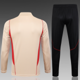 23/24 Sao Paulo Half pull up long sleeves Training suit Clay yellow Soccer Jersey