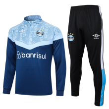 23/24 Gremio Half pull up long sleeves Training suit Sapphire blue cut light blue Soccer Jersey
