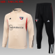23/24 Sao Paulo Half pull up long sleeves Training suit Clay yellow Soccer Jersey