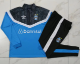 23/24 Gremio Half pull up long sleeves Training suit Light blue cut black Soccer Jersey