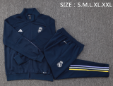 23/24 Real Madrid Jacket Tracksuit sapphire blue Soccer jersey