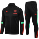 23-24 M-U Jacket Tracksuit black Soccer Jersey