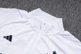 23/24 Cruzeiro Half pull up long sleeves Training suit white Soccer  Jersey