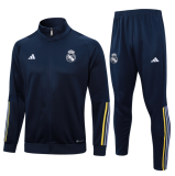23/24 Real Madrid Jacket Tracksuit sapphire blue Soccer jersey