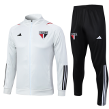23/24 Sao Paulo Jacket Tracksuit  white Soccer Jersey
