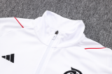 23/24 Flamengo Jacket Tracksuit  white Soccer  Jersey