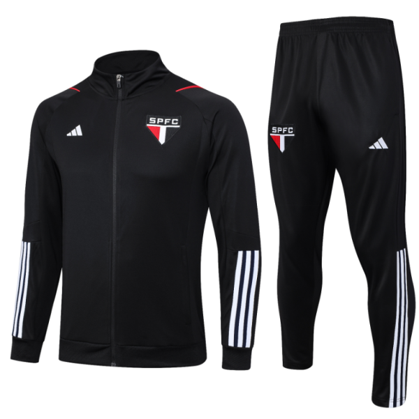 23/24 Sao Paulo Jacket Tracksuit  black Soccer Jersey