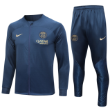 23/24  PSG Jacket Tracksuit sapphire blue Soccer Jersey