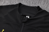 23/24  PSG Jacket Tracksuit black Soccer Jersey