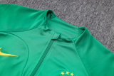 23-24 Brazil  Jacket Tracksuit  green Soccer Jersey