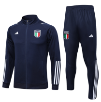 23/24 Italy Jacket Tracksuit  sapphire blue Soccer Jersey