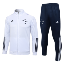 23/24 Cruzeiro Jacket Tracksuit white Soccer  Jersey