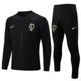 23/24 Corinthians Jacket Tracksuit black Soccer Jersey