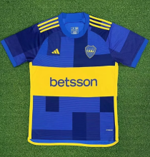 23/24 Boca home Fan Version Soccer Jersey