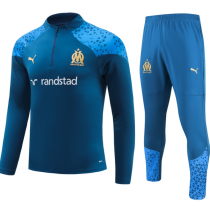 23/24 Marseille Half pull up long sleeves training suit Shangqing Soccer Jersey