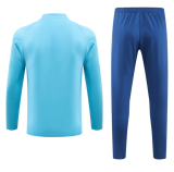 23/24 Marseille Half pull up long sleeves training suit sky blue A款 Soccer Jersey