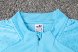23/24 Marseille Half pull up long sleeves training suit sky blue A款 Soccer Jersey
