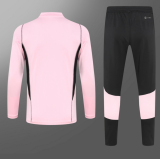 23/24  Miami Half pull up long sleeves Training suit pink Soccer  Jersey