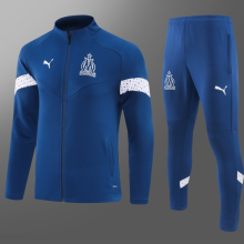 23/24 Marseille  Jacket Tracksuit dark blue souvenir edition Soccer Jersey