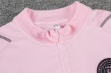 23/24  Miami Half pull up long sleeves Training suit pink Soccer  Jersey