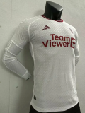 23-24 M-U Second away long sleeve Player Version  Soccer Jersey