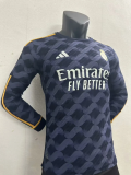 23-24 Real Madrid away long sleeve Player Version Soccer Jersey